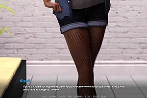 Beautiful anime game with 3 girls and big tits and hard cocks