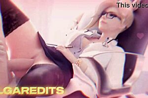 Overwatch tribute with a trans woman in hot action