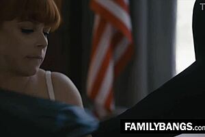 Maledom teacher punishes innocent student's red pussy in familybangs