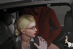 Big black cock fucks boss babe in 3D hentai