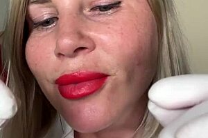 Beautiful blonde gets dirty talking and ASMR treatment from the Master of Dicks in a hospital setting