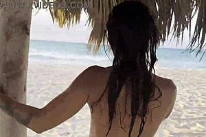 Monika Fox flaunts her assets in outdoor settings