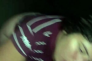 University student sucks cock like expert