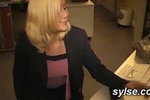 British and French office girls in hot scene with anal sex