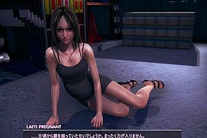 3D animated pregnant woman gets fucked in a sex game