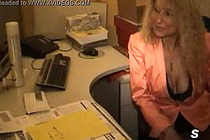 British and French office girls in hot scene with anal sex