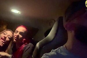 My friend and I had a threesome with my boss in his car