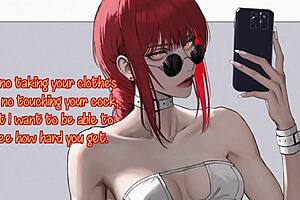 Makima’s femdom game: How to jerk off to anime porn