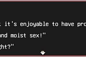 Get some courage with an anime porn game that includes a variety of sexual acts