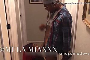 Mila Mia and HandsomeDevan team up for hot action