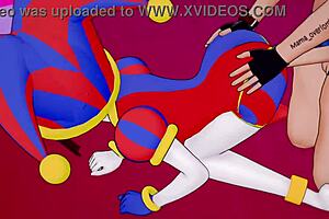 3D animated porn with Pomni, a circus performer who wants to have sex again