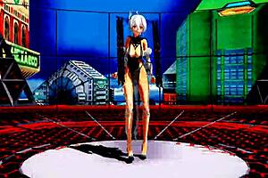 Beautiful anime whore dances and sings naked, teasing