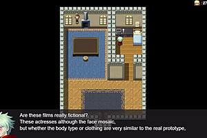 A sensual massage in a porn video with an anime style