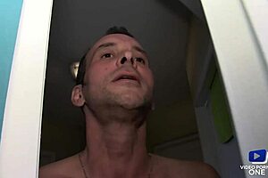 Beautiful lingerie clad amateur gets her ass fucked by a voyeur