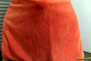 Femdom Kara Novak gives a blowjob and a handjob with cum on her face