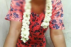 Hot bathroom scene with an Indian teacher and a student