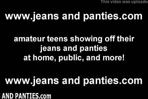 I like how my panties show through my tight jeans