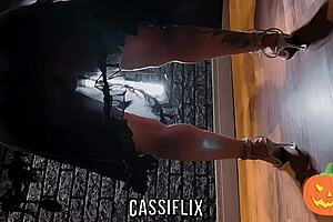 Busty amateur gets pounded in various positions and costumes