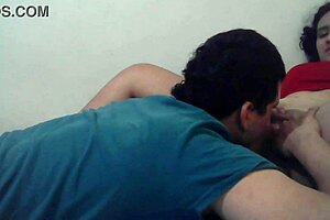 Young and horny Latina gets a facial in this amateur sex tape