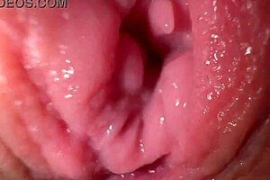 Close up and personal look at tight pussy action
