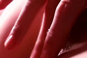 Sensitive love making with wet pussy rubbing and facial cum shot