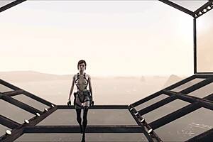 Anime sexy beauty in Fallout 4 costume