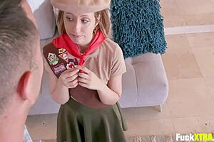 Daphne’s daring small and hot body in a sales pitch