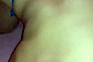 A slutty Mexican woman sucks a big dick while kneeling down