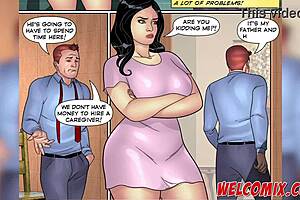 A pervert old man in a comic book themed porn video