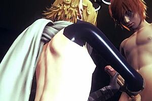 Gay Yaoi Femboy Link gets a handjob and blowjob