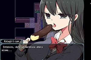 More animated erotica with a Japanese schoolgirl and her big chest