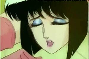 Fetish fun with big tits and strapon in anime threesome