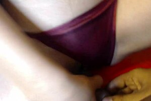 My girlfriend loves my black cock without condom on the table