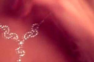 Pretty woman gives a very hot blowjob with gagging and choking