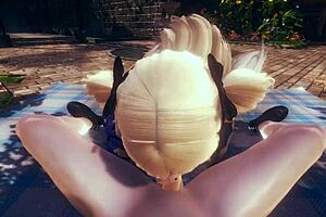 FutaFlesh: F2S cosplay in Genshin Impact game porn