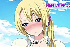 All the sluts fuck one man in this hentai gang bang scene