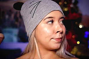 Latina beauty gets deepthroat and facial from her boyfriend