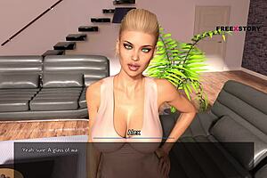 Alex’s fantasies – Jena bathing scene in 3D adult game