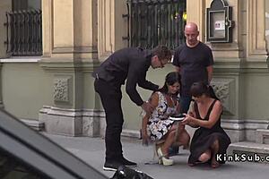 First time public naked performance of Hungarian slave
