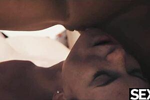 Steamy outdoor sex with big-boobed babes and hot kisses