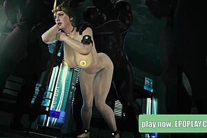 Animated porn with interracial and monster cock action