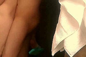 Beautiful girlfriend helps to conserve water in hot scene with father in law