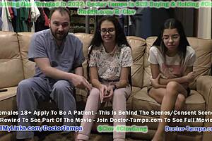 Gyno exam with Latina teen Angel Santana in Tampa