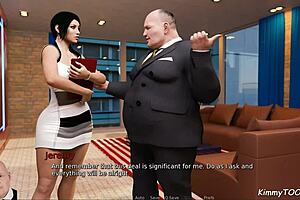 Submissive secretary satisfies her boss's every desire