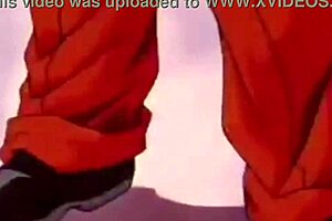Gohan’s muscles and the dragon balls in a rather strange combination