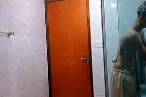Gay college students having sex with each other and using a gay dildo