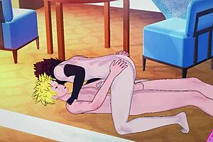 Get your fix of Naruto Sasuke hentai with cumshots