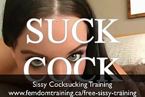Sissy cocksucking hypnosis for a submissive male