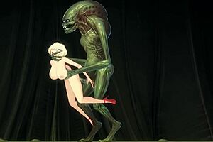 Anime and hentai gallery with an otherworldly guest