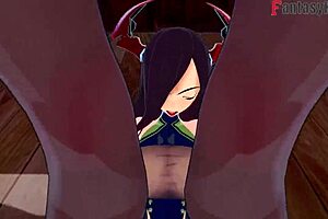 3D animated hentai with Friedrich the Great from Azur Lane